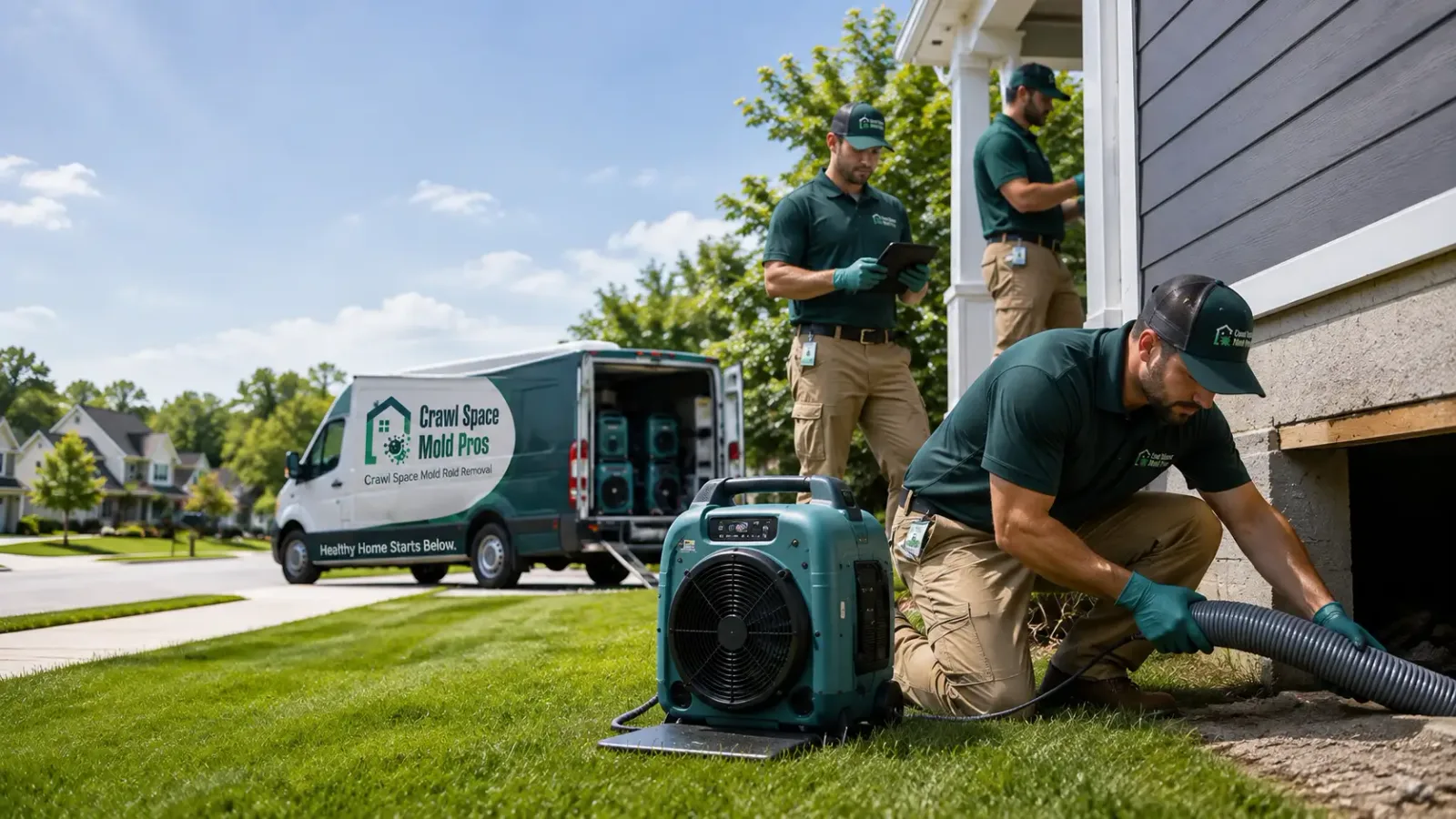 Crawl Space Mold Removal in New Concord, OH